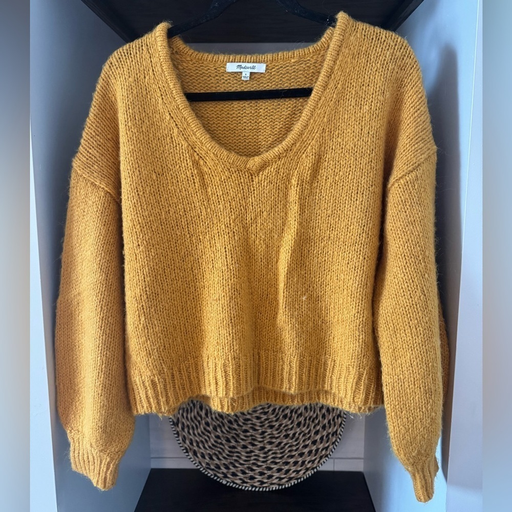 Madewell Golden V-Neck Sweater